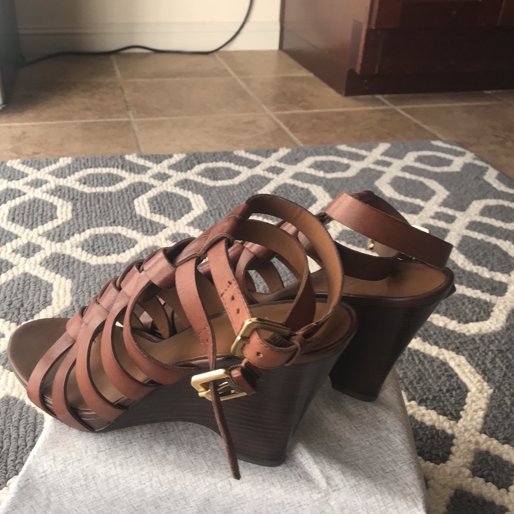 Franco Sarto Wedge Leather Heels